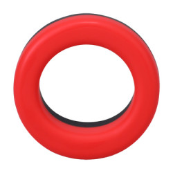 RockSolid by Doc Johnson Cockring The Big O 32 mm Noir-Rouge